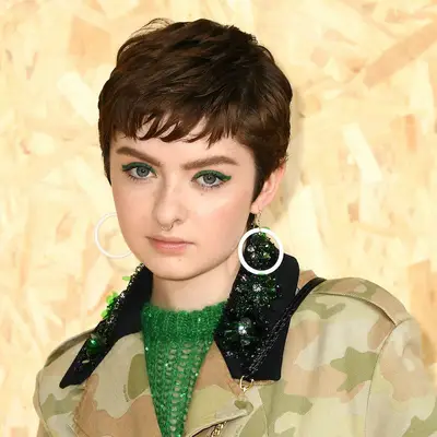 Lachlan Watson with green eyeliner