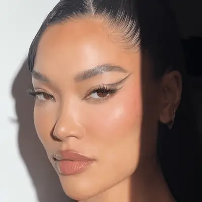 Royal Blue eyeliner on Lupita Nyong