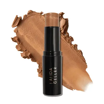 laura geller powder foundation compact open showing multi-colored powder