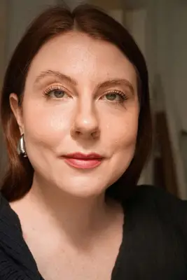 model is posing showing a fully contoured nose