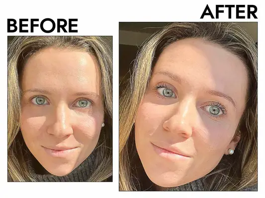 Iris & Romeo Lash Up Peptide Volumizing, Curling & Lengthening Mascara Before and After Test