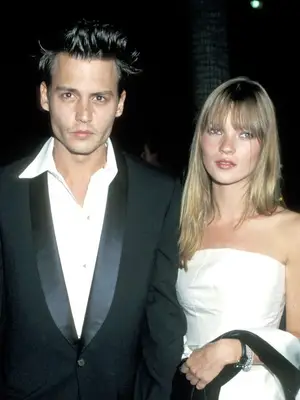 Kate Moss and Johnny Depp