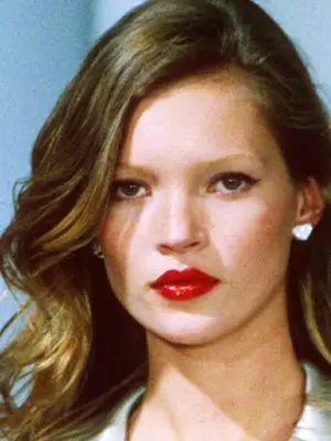 Kate Moss, red lips, beauty evolution