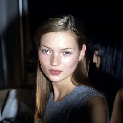 a young Kate Moss