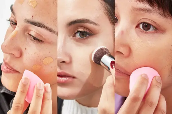 Three people testing full coverage foundations