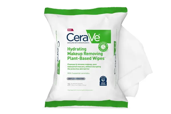 CeraVe Hydrating Makeup Removing Plant-Based Wipes