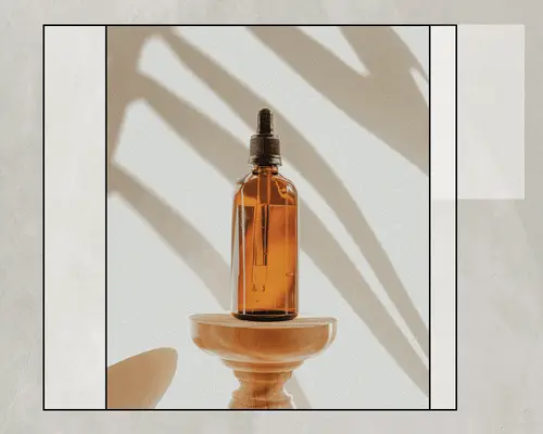 Apothecary bottle of oil