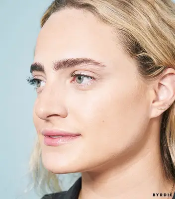 Hallie Gould with tinted gel in brows