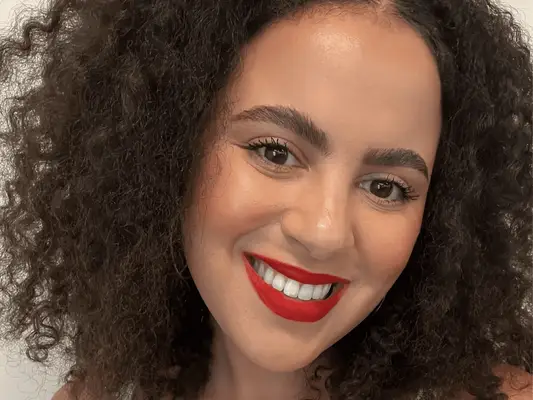 Star Donaldson wearing brow extensions