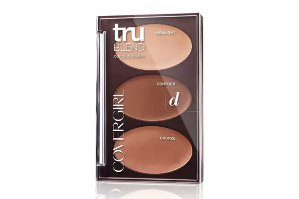 before and after using e.l.f. Cosmetics Cream Contour Palette