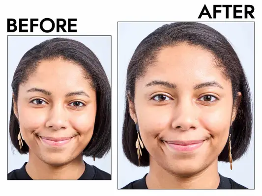 before and after CoverGirl TruBlend Contour Palette