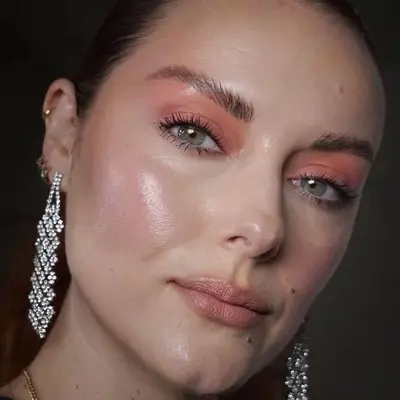 Peach Makeup Katie Jane Hughes