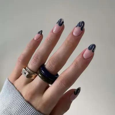 Faded Navy swirl 