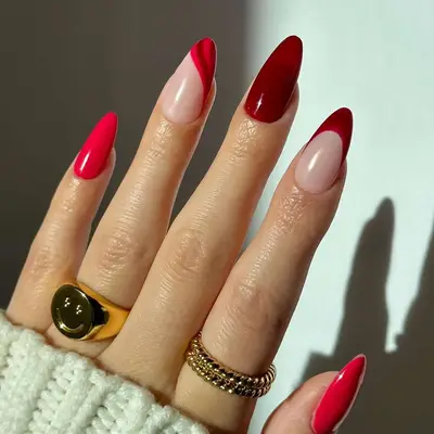 Burgundy Berry Swirl Nails - MYM Beauty September Nail Ideas