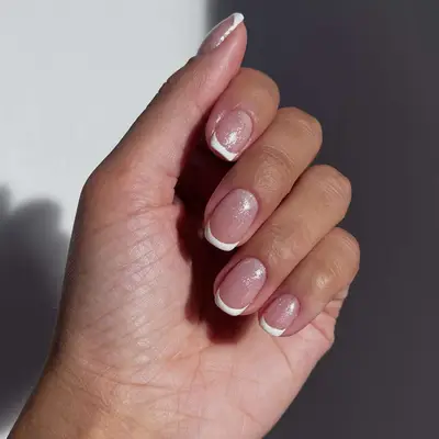 French manicure on short nails