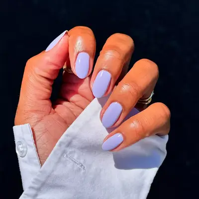 lavender almond nails