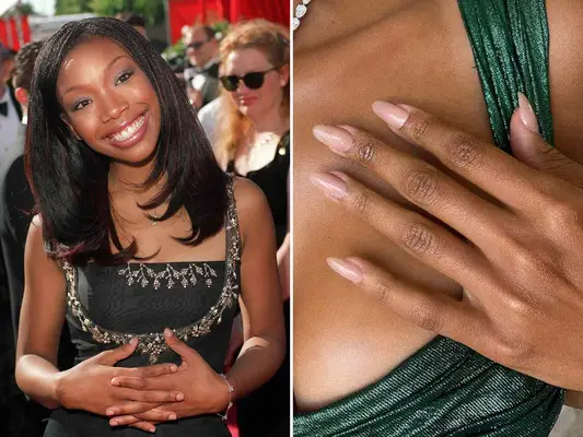 Brandy Nude 90s Nail Trend