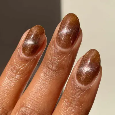 Brown Velvet - MYM Beauty Velvet Nails for Fall 