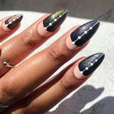Dark Galaxy Velvet - MYM Beauty Velvet Nails for Fall 