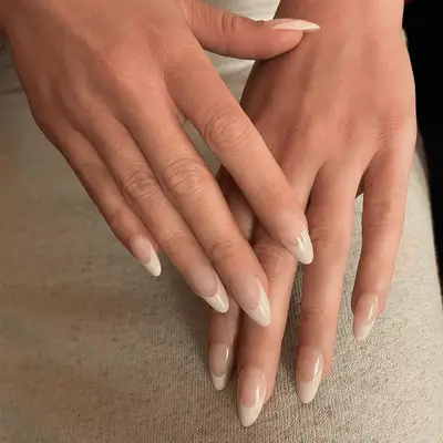 Muted French nails