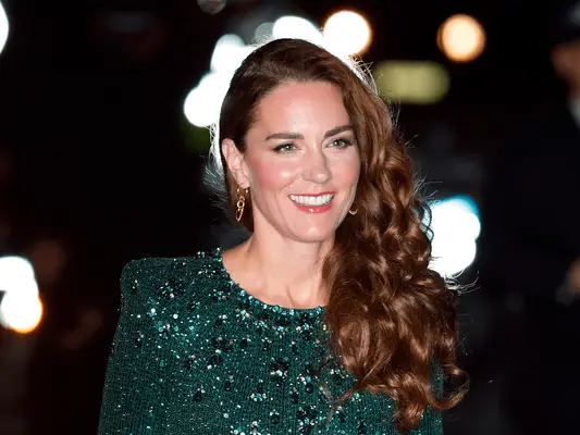 Kate Middleton in a green dress