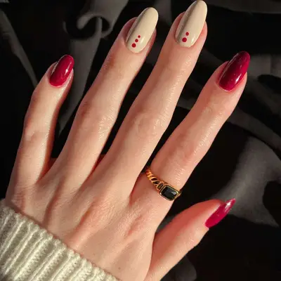 Berries and Cream Nails - MYM Beauty Cream Colored Nails for Fall 