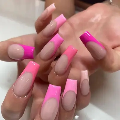 Barbie gradient tips