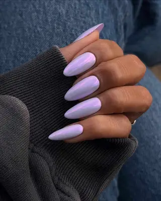 Lavender glazed donut nails. 