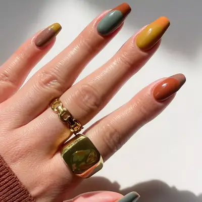 November French Skittle Nails - MYM Beauty French Skittle Nails