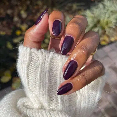 Solid Plum Nails - MYM Beauty Plum Nail Ideas