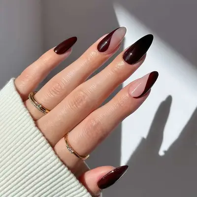 Plum Swirl Nails - MYM Beauty Plum Nail Ideas