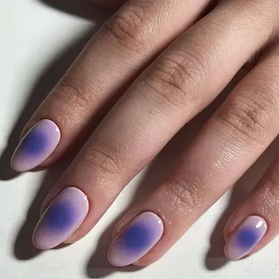 Lavender Aura Nails - MYM Beauty January Nail Ideas