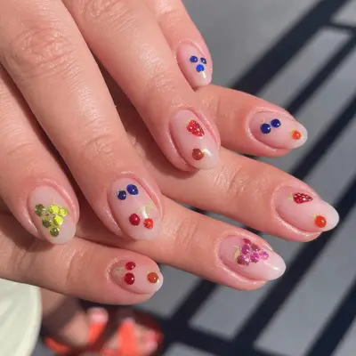 Fruit nail art manicure
