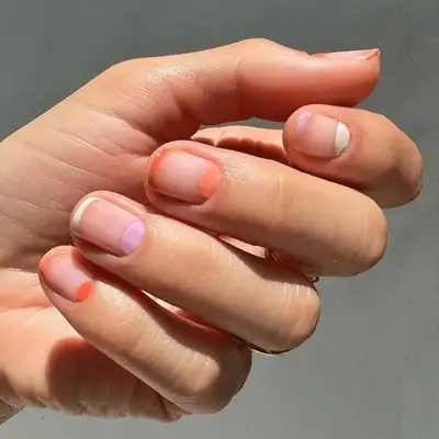 Sorbet Half Moon Manicure