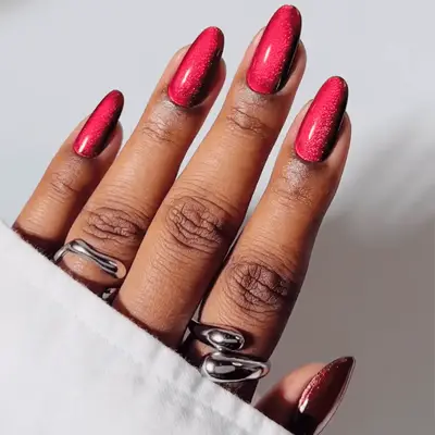 red velvet nails