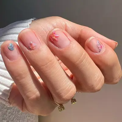 disney nail art the little mermaid