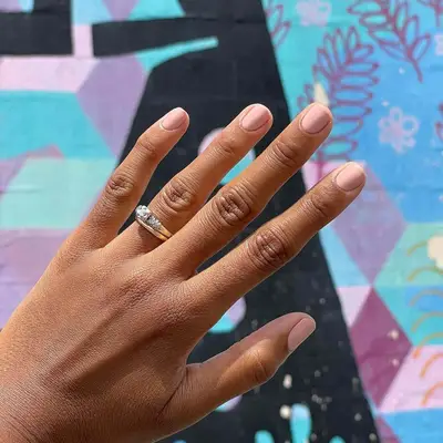 Pinky Peach Nude Nails - MYM Beauty Short Nude Nail Ideas