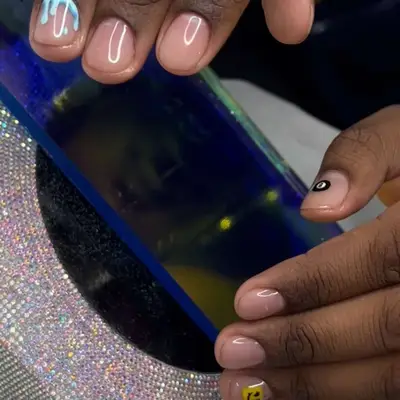 Ice Cream Nude Nails - MYM Beauty Short Nude Nail Ideas