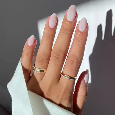 classic milky manicure