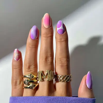 Dreamy Pastel Cancer Mani 