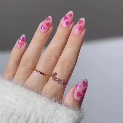 red and pink valentine