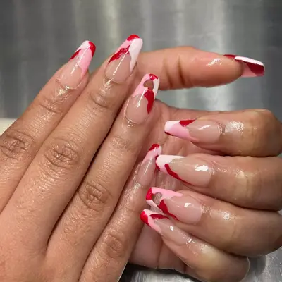 close up red and pink valentine