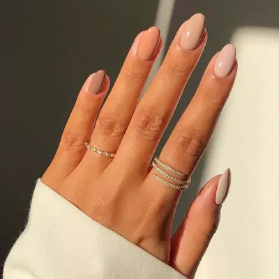 Nude Fade neutral colored manicure