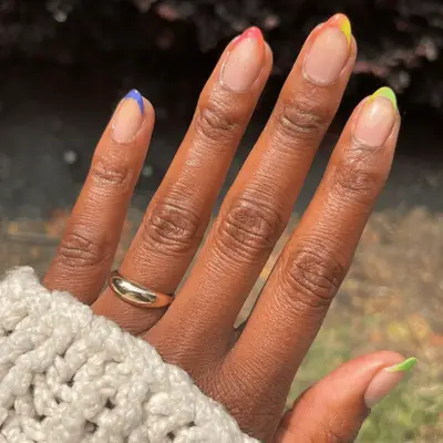 Gradient rainbow French