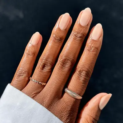 white french ombre nails