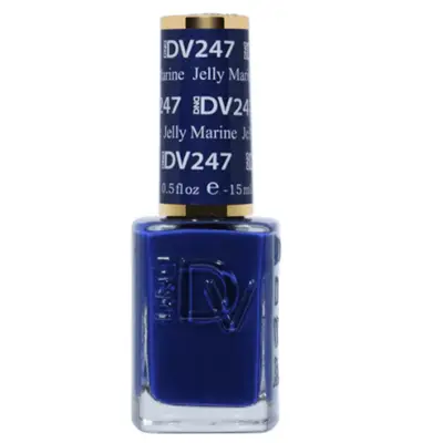 Jelly blue nail polish