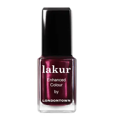 Shimmery garnet nail polish