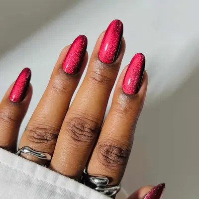 a red velvet manicure