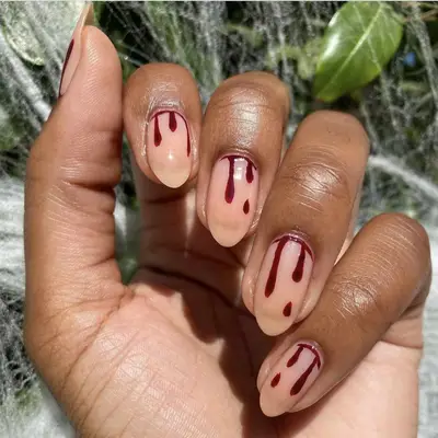 blood drip nails