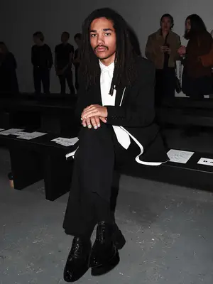 Luka Sabbat attends The Woolmark Prize show during London Fashion Week February 2020 on February 17, 2020 in London, England. (Photo by Eamonn McCormack/BFC/Getty Images for BFC)